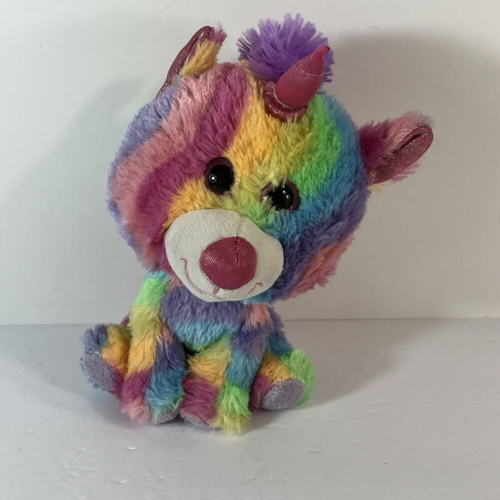 Colorful Rainbow Unicat HugFun Plush Toy